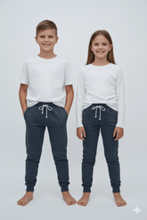 KIDS BASIC TEXTURED TROUSER - Smgarment's
